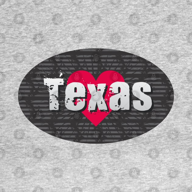 Texas Heart by Dale Preston Design